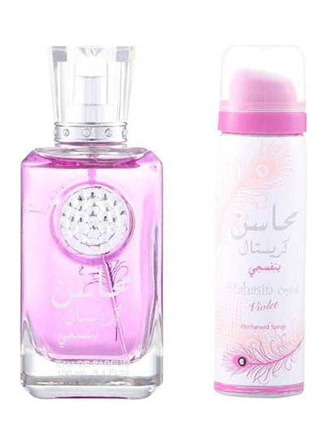 Mahasin Crystal Violet Ladies EDP + Deodorant 100ml