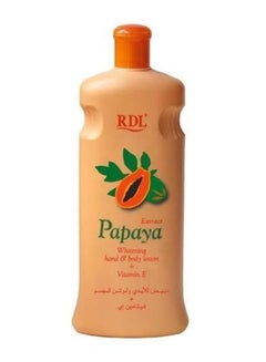 Papaya Extract Whitening Hand And Body Lotion With Vitamin E White 600ml