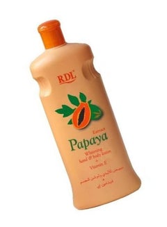 Papaya Extract Whitening Hand And Body Lotion With Vitamin E White 600ml - v1643107137/N52202561A_3