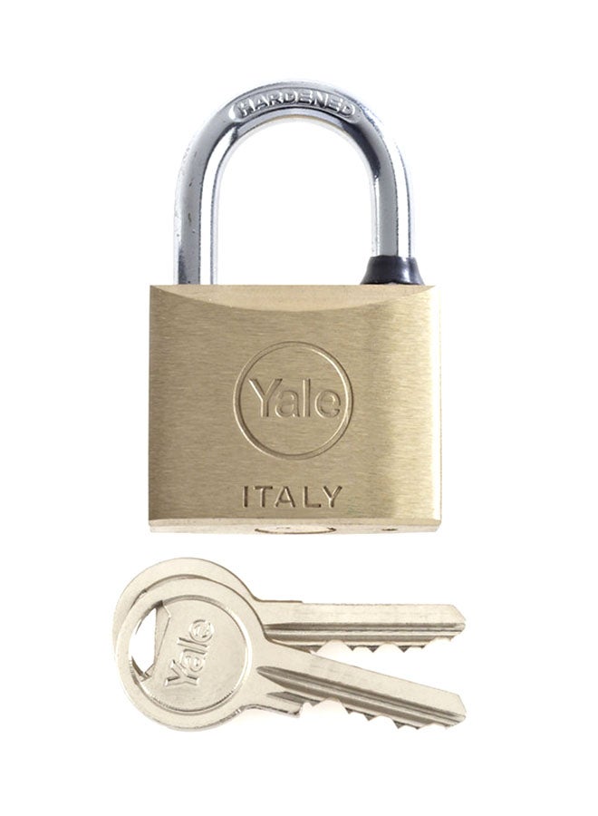 Yale Solid Body Padlock Gold 40mm 