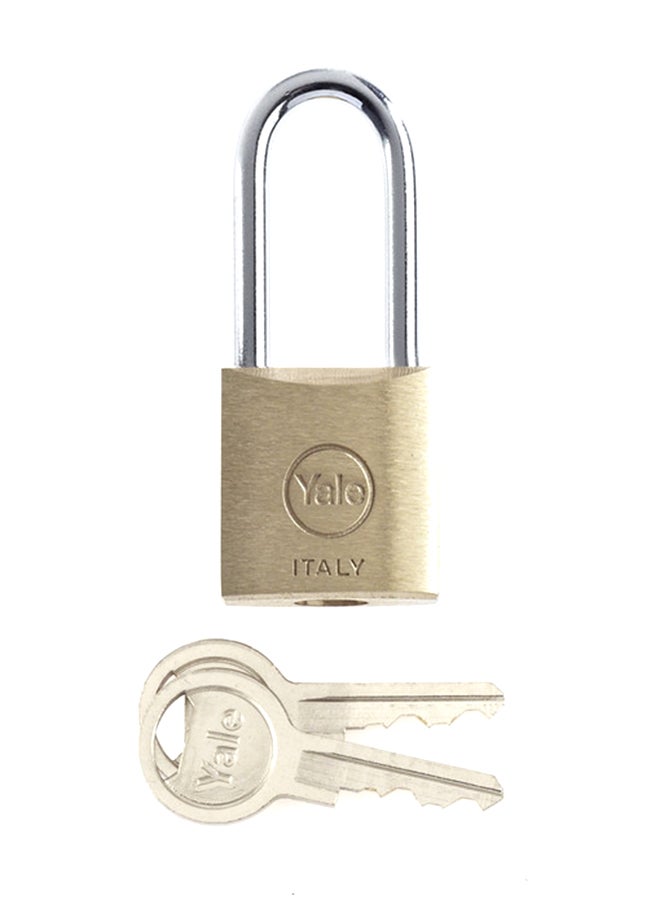 Yale Solid Body Padlock Gold 25mm 
