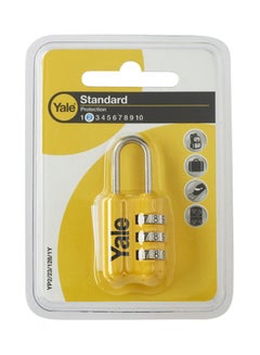 Yale Travel Padlock Yellow 23mm 