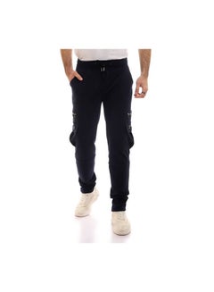 Elastic Waist With  Baggy Sweatpants - Blue