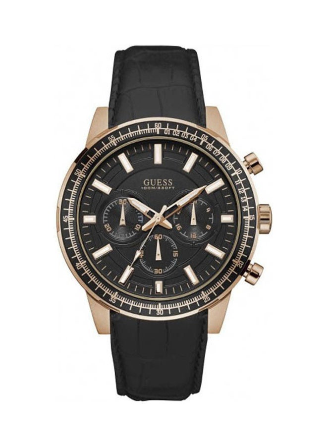 GUESS Men's Leather Analog Watch 0867G1 - Image 1