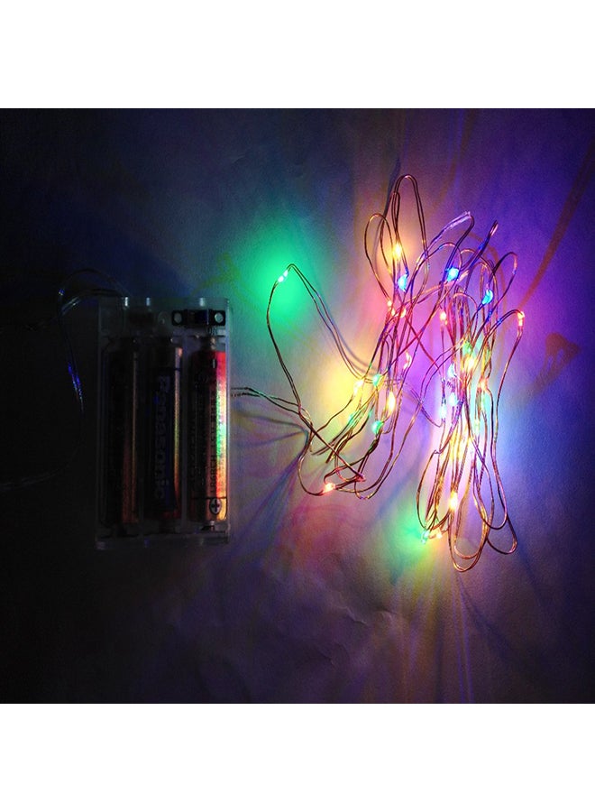 Flexible Silver Copper Wire String Light Multicolour 5meter
