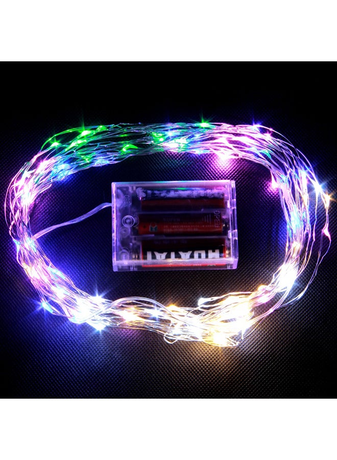 Flexible Silver Copper Wire String Light Multicolour 5meter