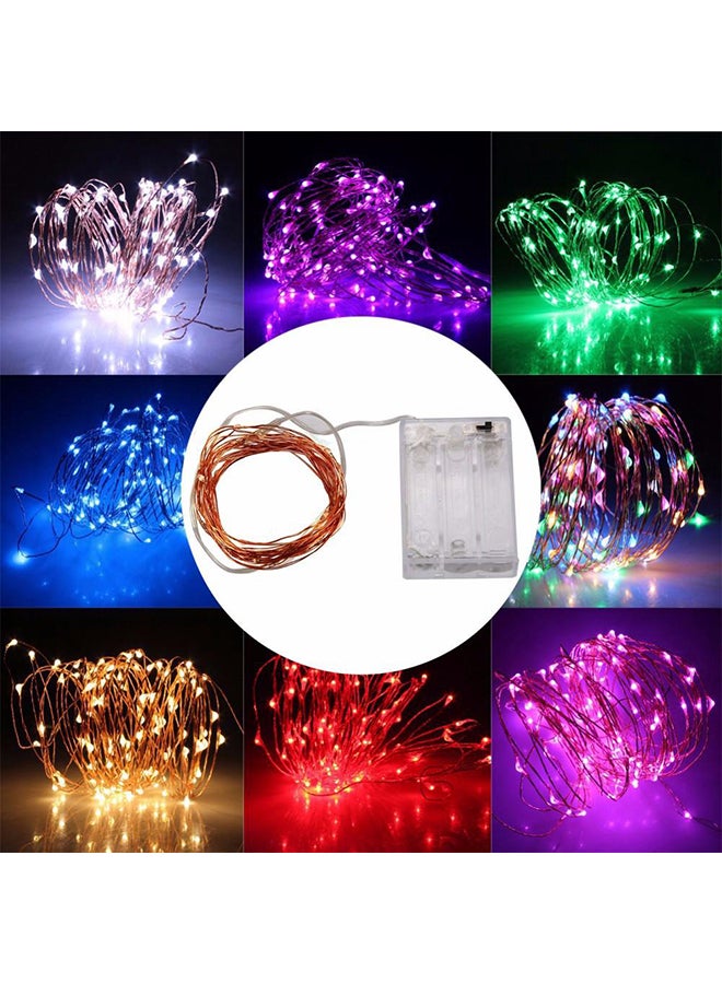 Flexible Silver Copper Wire String Light Multicolour 5meter