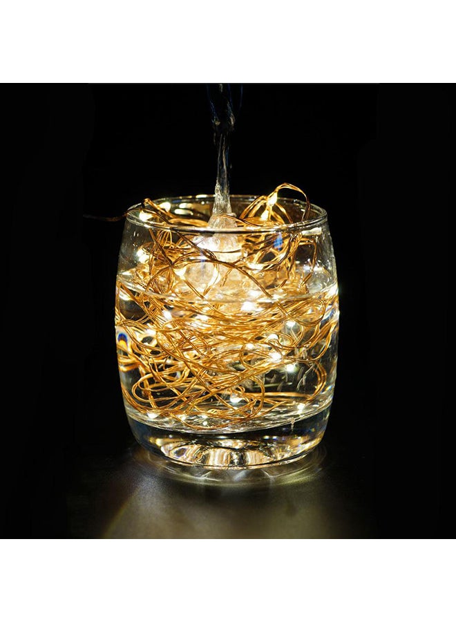USB Plug-in Copper String Light Gold 2meter