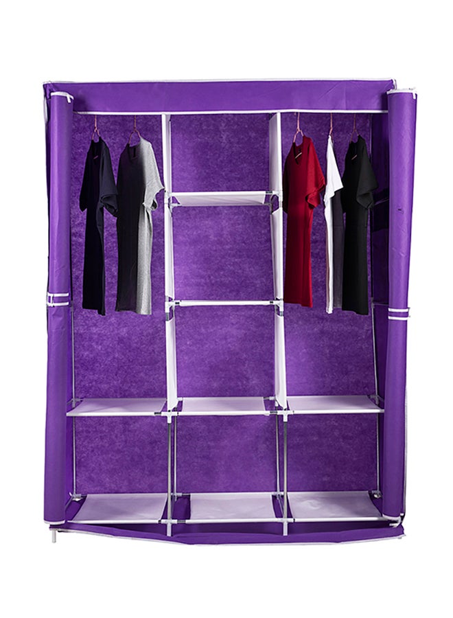 Sharpdo Multi-Layer Fabric Household Wardrobe Purple - Image 1