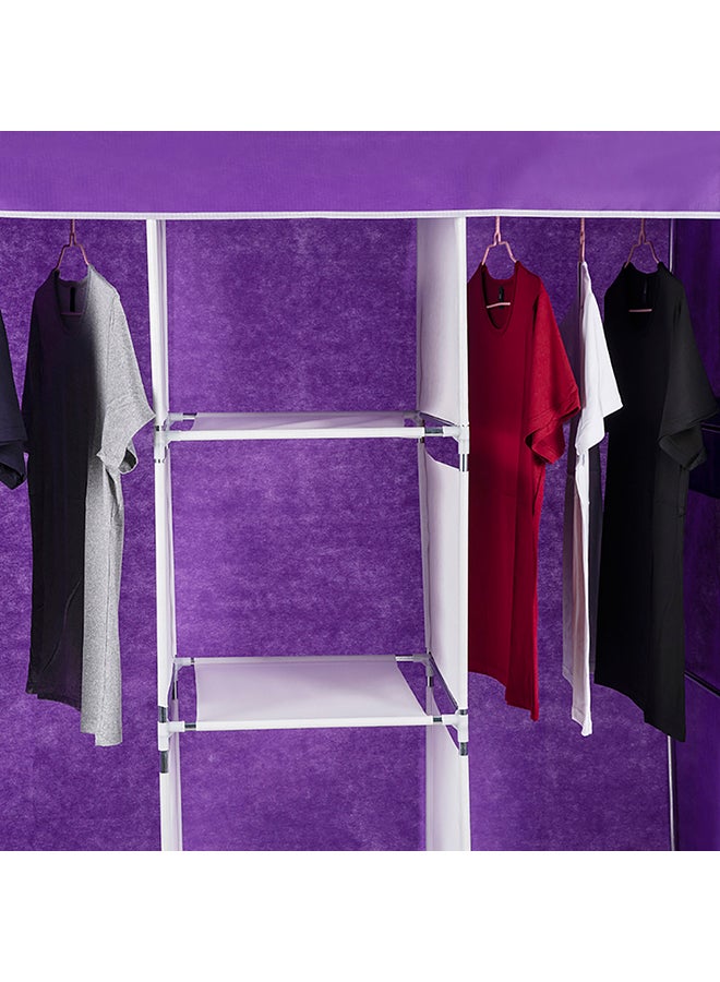 Sharpdo Multi-Layer Fabric Household Wardrobe Purple - Image 3
