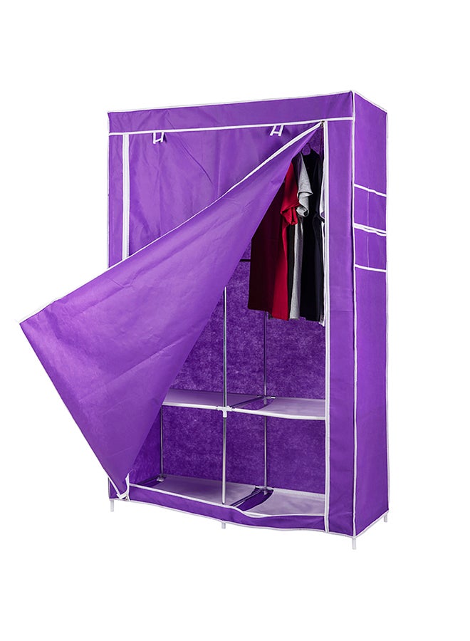 شاربدو Double Pole Household Wardrobe Purple - Image 2