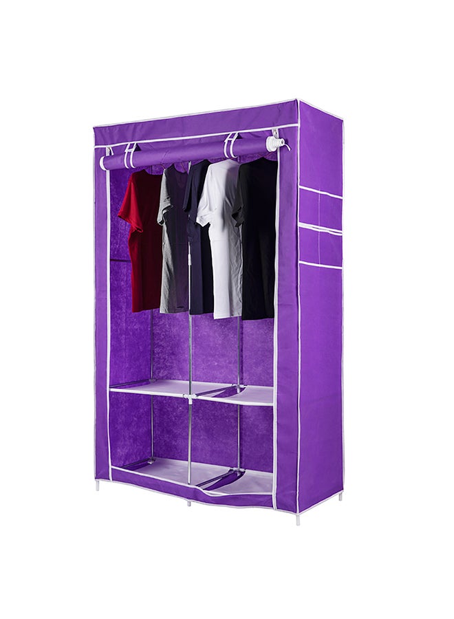 شاربدو Double Pole Household Wardrobe Purple - Image 3