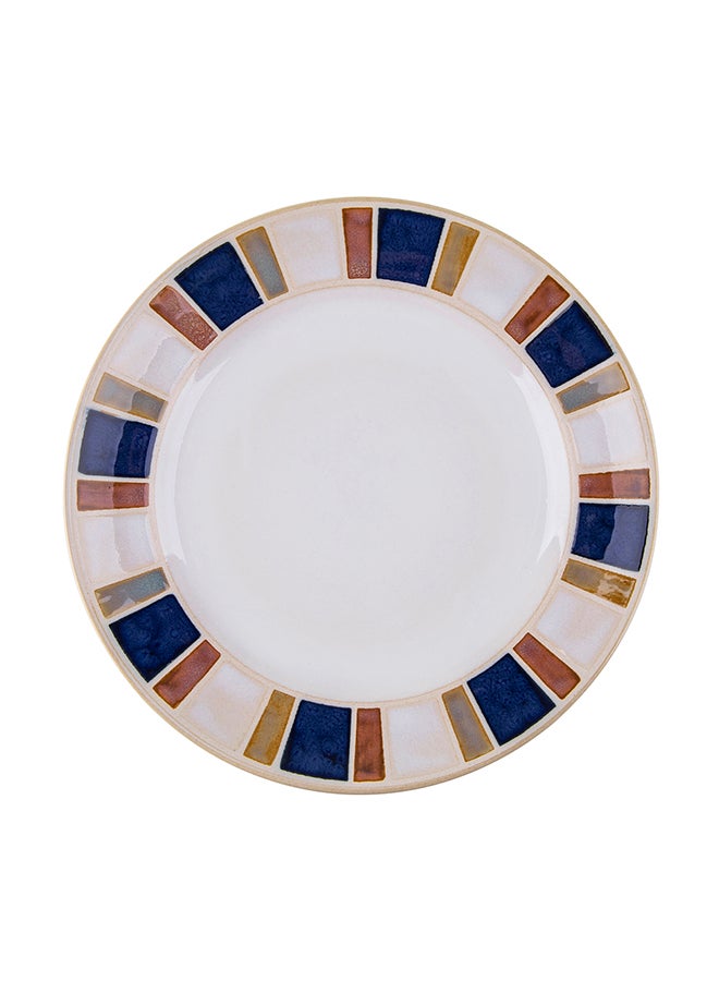 Sharpdo Exquisite Cutlery Plate For Home Kitchen White 22x3cm - Image 1