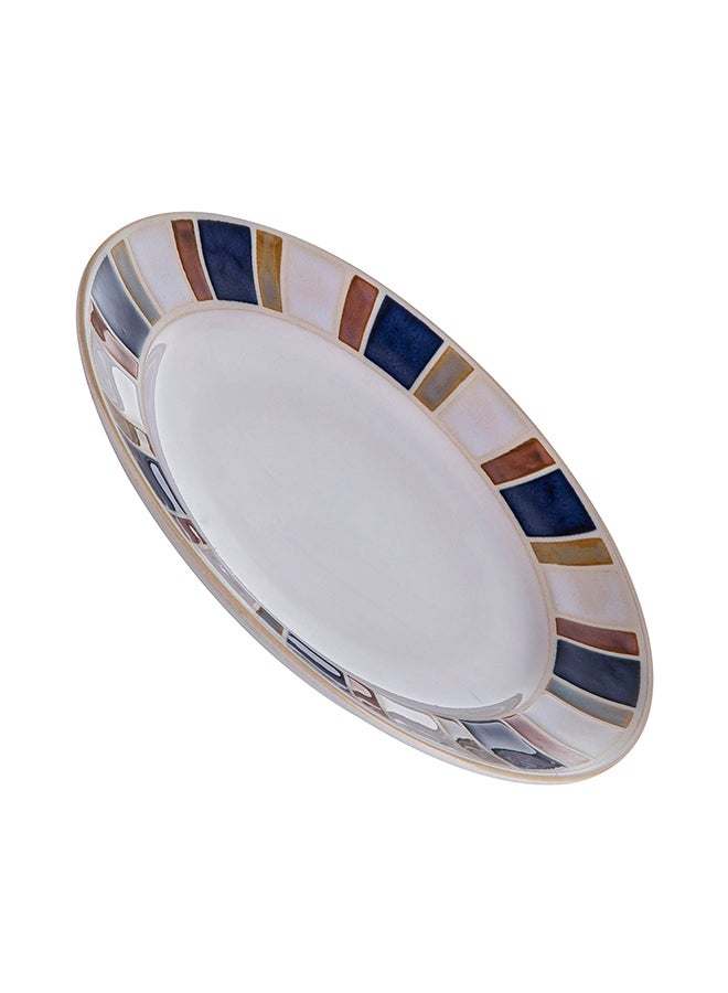 Sharpdo Exquisite Cutlery Plate For Home Kitchen White 22x3cm - Image 2