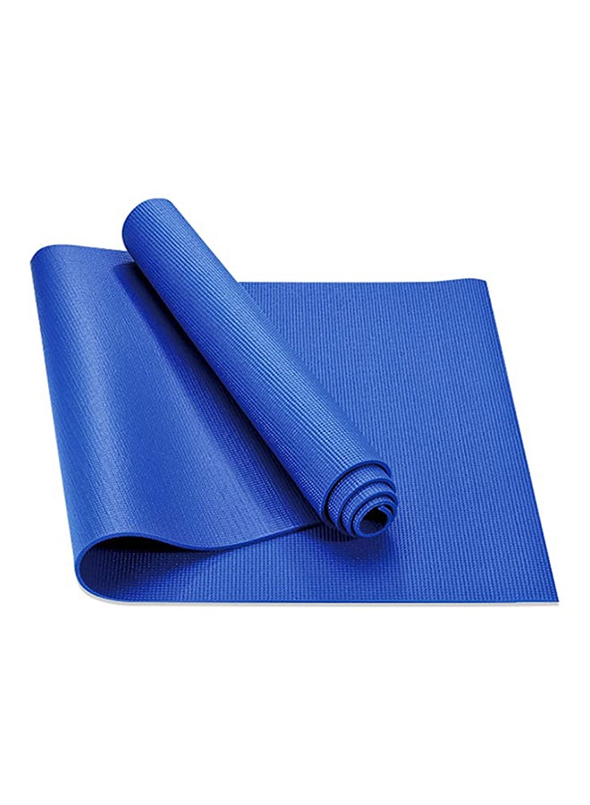 H PRO H Pro Yoga Mat with Carrying Strap, Anti-Slip Double Layer Eco Friendly Home/Gym Workout Fitness Exercise Sports Mattress | 3MM - Blue ‎17.3 x 6.1 x 0.3cm  - Image 1