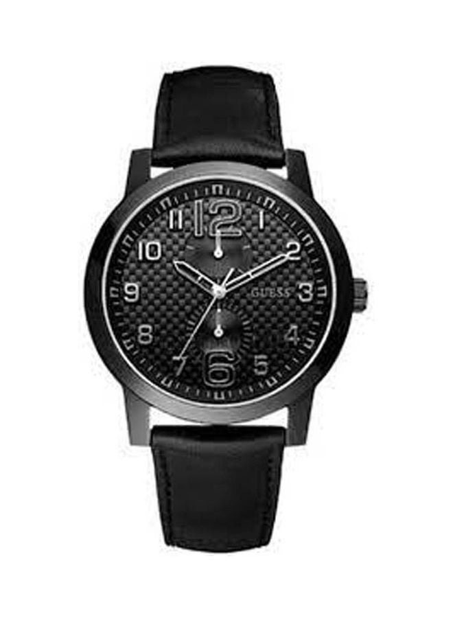 جس Men's Leather Analog Watch 95111G1 - Image 1