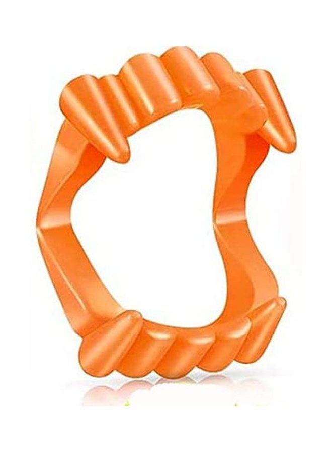 Halloween Plastic Vampire Fangs Zombie False Teeth - White One Piece