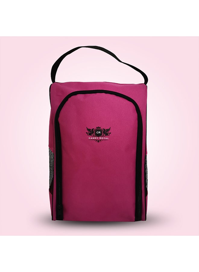 CANDY ROYAL Portable Sports Shoes Bag Pink 23x16.4x35cm  - Image 2