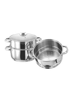 VINOD 3-Tier Steamer Silver 28cm  - Image 2