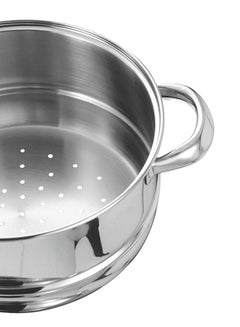 VINOD 3-Tier Steamer Silver 28cm  - Image 4