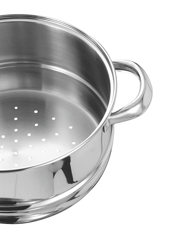 VINOD 3-Tier Steamer Silver 28cm  - Image 4