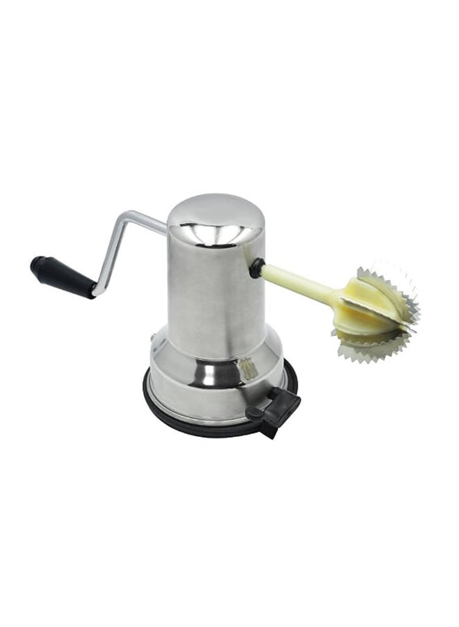 ACTION - Coconut Scraper With Vacuum Base Silver 11.6x16.8cm - Image 1