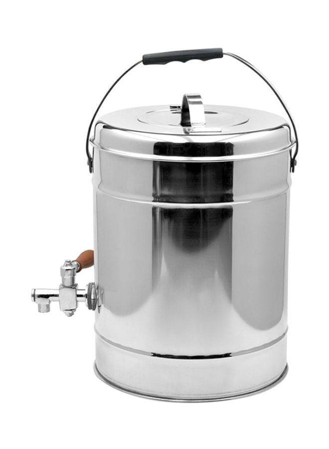 RAJ Stainless Steel Compact Tea Urns Silver/Black/Brown 30.5x27x38cm  - Image 1