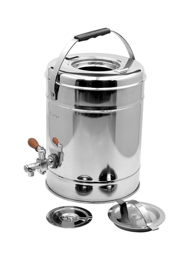RAJ Stainless Steel Compact Tea Urns Silver/Black/Brown 30.5x27x38cm  - Image 5