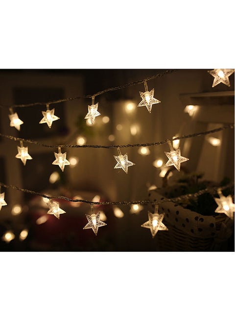 LED Stars String Lights White