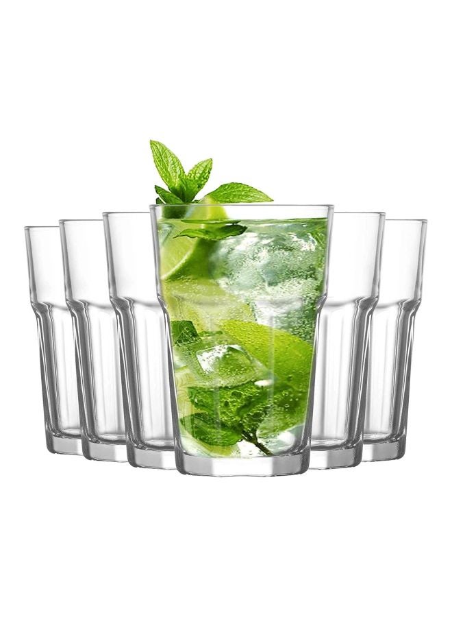 لاف طقم أكواب أراس الزجاجية الطويلة من 3 قطع شفاف - Image 1