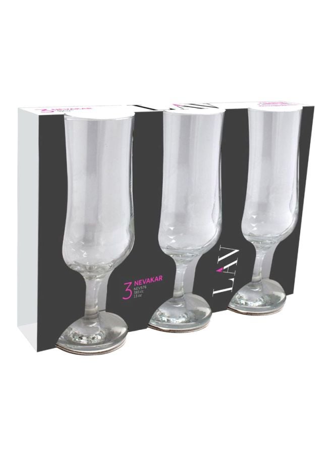 LAV 3-Piece Nevakar Glass Set Clear 385ml - Image 3