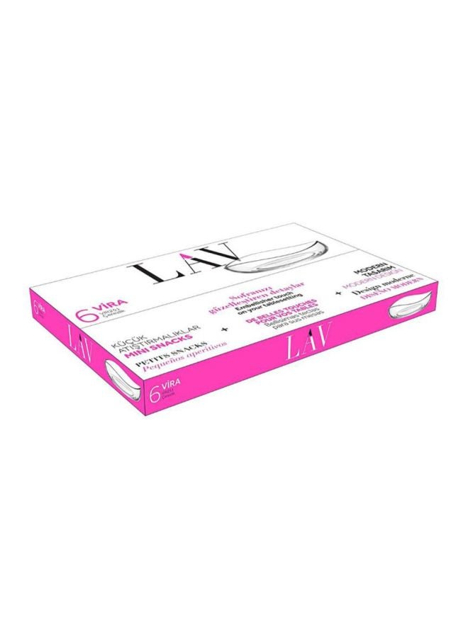 LAV 6-Piece Vira Bowl Set Clear 6x195ml  - Image 3