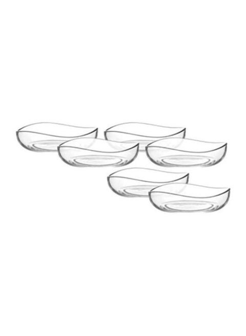 6-Piece Vira Bowl Set Clear 6x195ml