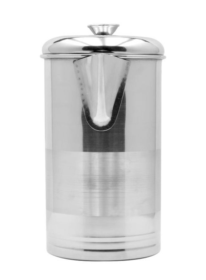 VINOD - Steel Water Jug With Lid Silver 2Liters - Image 1
