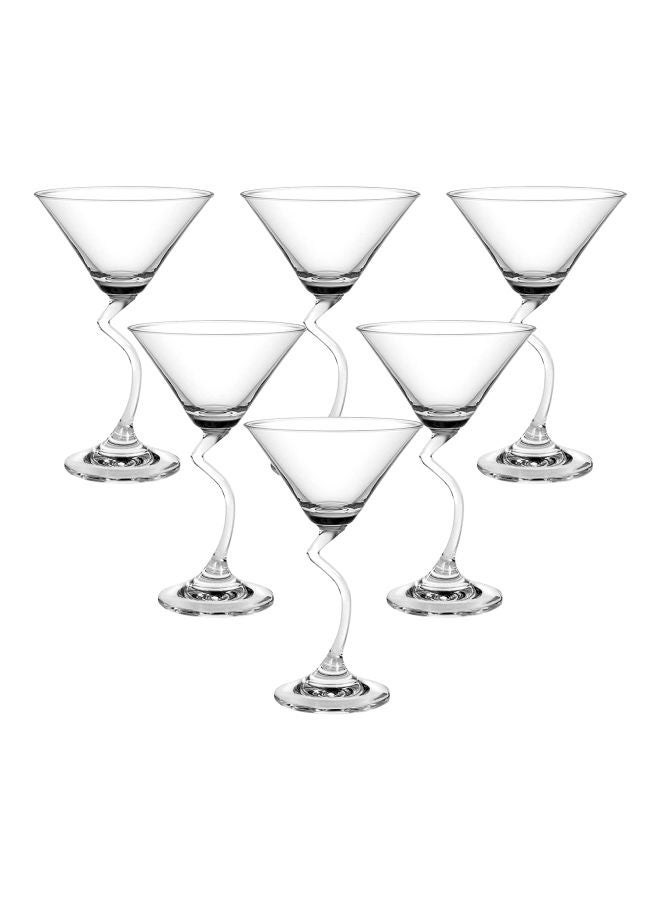 Ocean Pack Of 6 Salsa Cocktail Martini Glass Clear 210ml  - Image 2