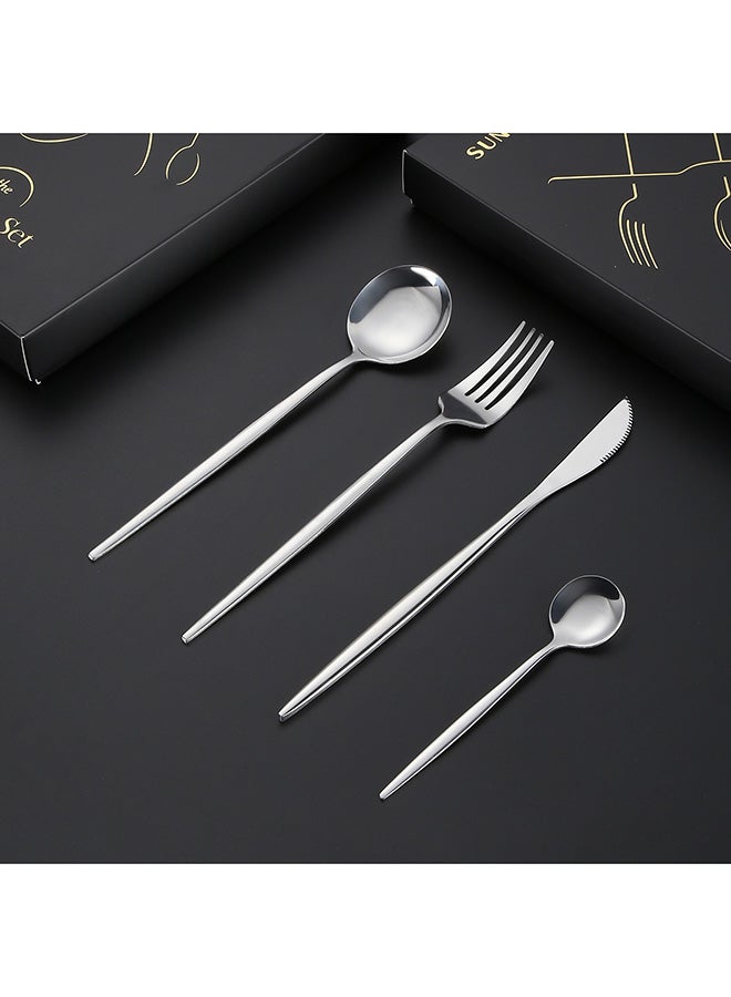 Sunhome 4-Piece Stainless Steel Cutlery Set Silver 220mm  - Image 5