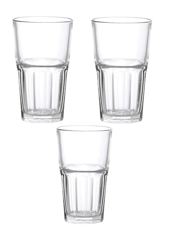 Ocean 3-Piece Centra Hi Ball Glass Set Clear 420ml - Image 2