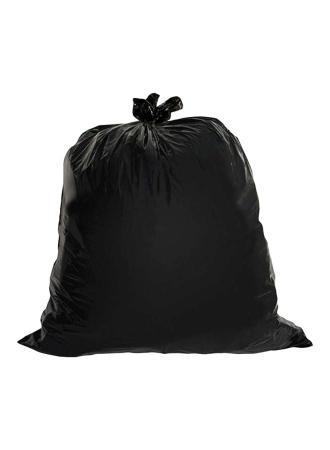 Hotpack 10-Piece Heavy Duty Drawstring Garbage Roll X-Large 60 Gallon Black 90x110cm - Image 1