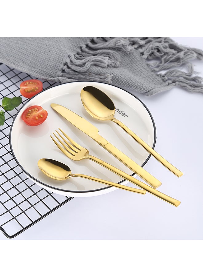 Sunhome 4-Piece Premium Cutlery Set Gold - Image 1