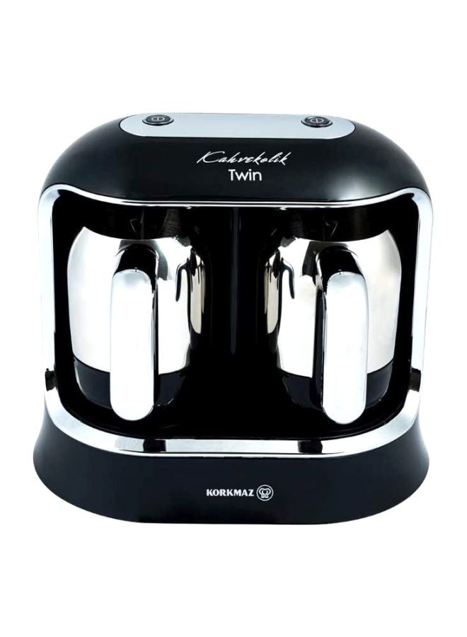 Korkmaz Kahvekolik Twin Turkish Coffee Machine 800.0 W A861-01 Black/Silver  - Image 2