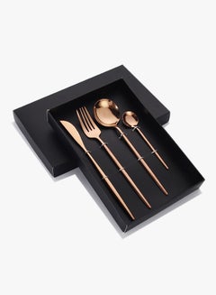 Sunhome 4-Piece Stainless Steel Cutlery Set Rose Gold  - Image 1