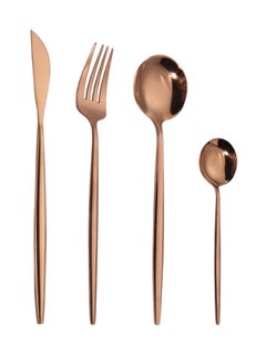 Sunhome 4-Piece Stainless Steel Cutlery Set Rose Gold  - Image 2