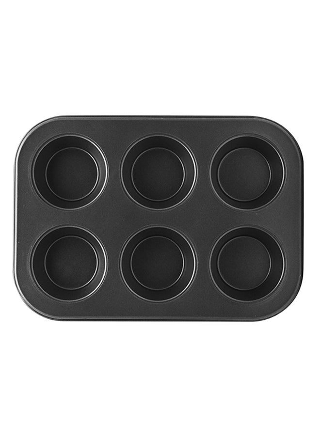 Non-Stick Muffin Tray Baking Pan 6 Cup black 26cm - v1643118727/N41317411A_3