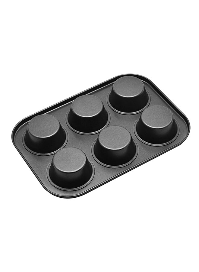 Non-Stick Muffin Tray Baking Pan 6 Cup black 26cm - v1643118727/N41317411A_4