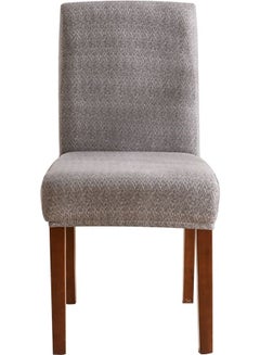 Sharpdo One-Piece Stretch Chair Cover Grey 38 x 38 x 45cm  - Image 2