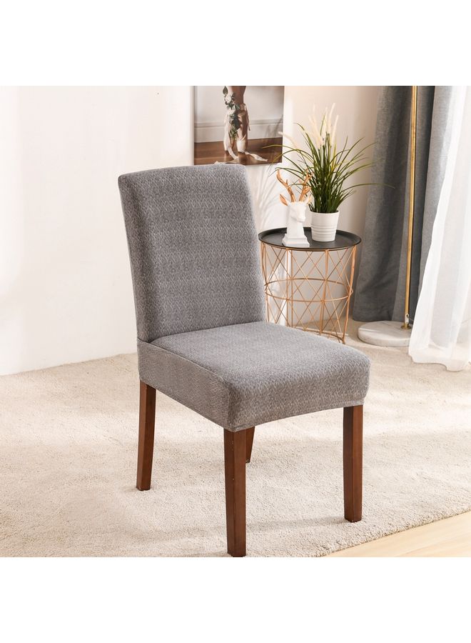 Sharpdo One-Piece Stretch Chair Cover Grey 38 x 38 x 45cm  - Image 3