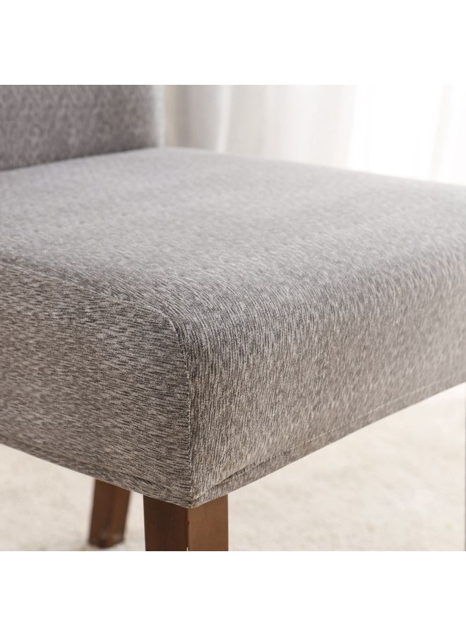 Sharpdo One-Piece Stretch Chair Cover Grey 38 x 38 x 45cm  - Image 4