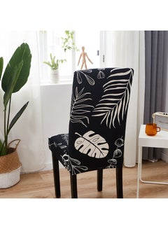 Sharpdo One-Piece Stretch Chair Cover Black 38 x 38 x 45cm  - Image 4