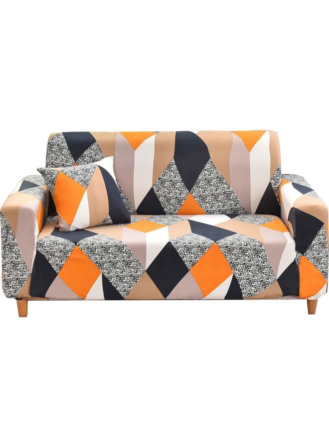 Sharpdo - Geometric Contrast Colour Stretch Sofa Cover Multicolour 36 x 30 x 7cm - Image 1