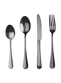 Sunhome 4-Piece Stainless Steel Cutlery Set Black  - Image 2